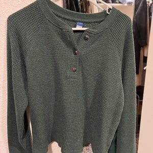Old Navy waffle knit Henley